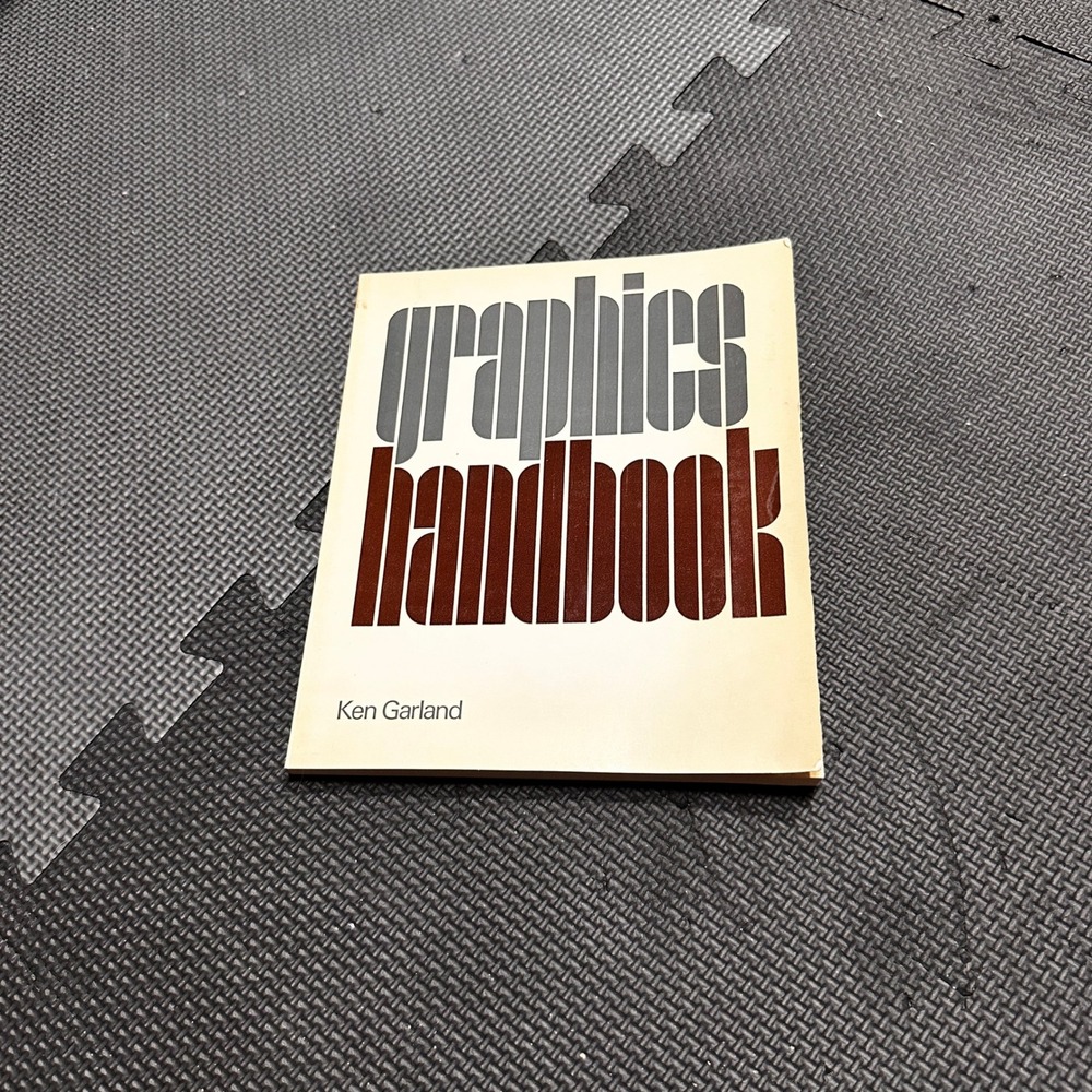 Graphics Handbook Ken Garland 1972 Studio Vista Paperback Graphic Design Book